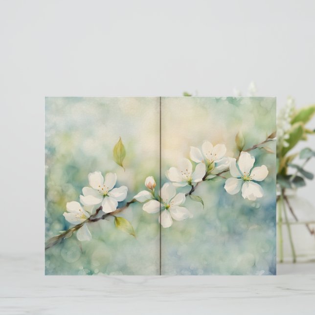 Page Journal de l'aquarelle Apple Blossom (Debout devant)