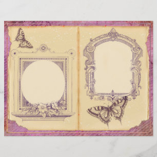 Page Journal Floral Passion vintage