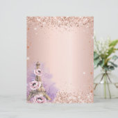 Page livre de recettes Blush rose or  Paris (Debout devant)