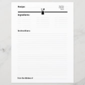 Page Livre de recettes minimaliste (Devant)
