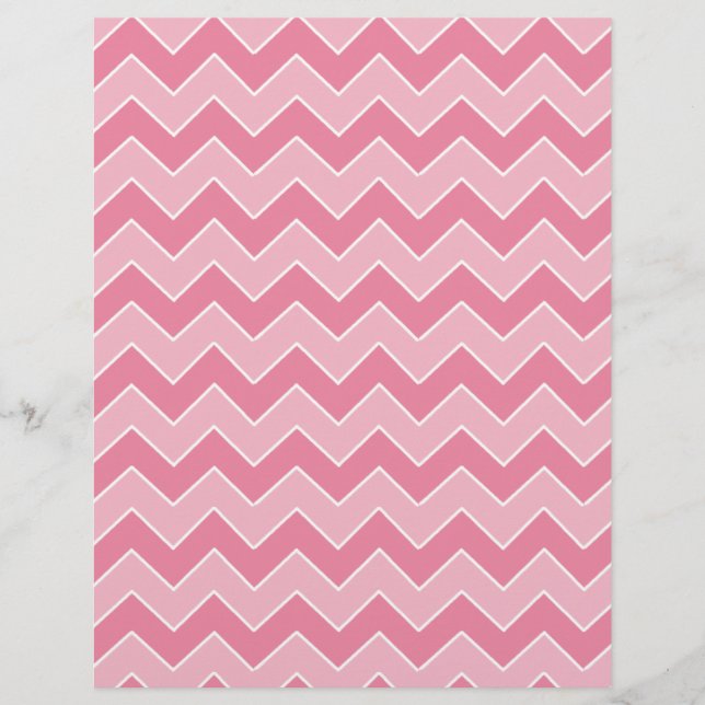 Page Motif Chevron clair et rose foncé (Devant)