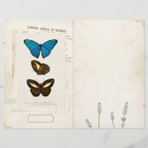 Page Papillon - Journal indésirable - Vintage avan
