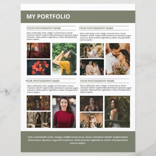 Page Photographe À Propos De Moi (Dos)