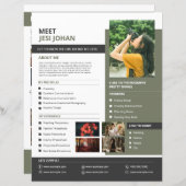 Page Photographe À Propos De Moi (Devant / Derrière)