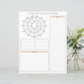 Page Planification du planificateur quotidien (Debout devant)