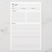 Page Recette (Devant)