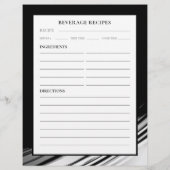 Page Recette | Boissons | Noir & Blanc Swoosh (Dos)