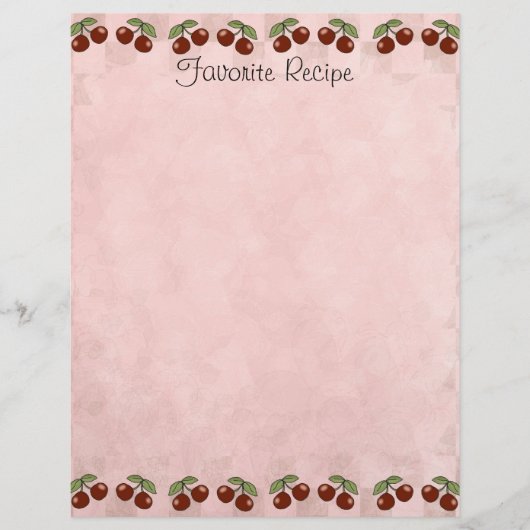 Page Recette cerise (Devant)