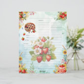 Page Recette complète de la crème de fraise (Debout devant)