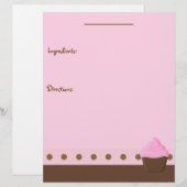 Page Recette Cupcake rose (Devant / Derrière)