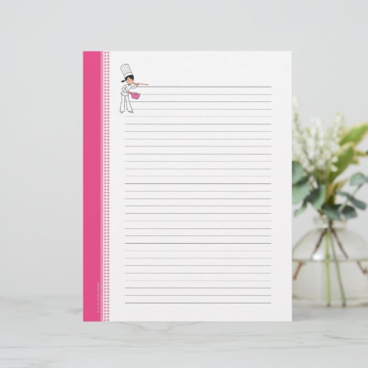 Page Recette de conception de chef personnalisée l (Debout devant)