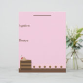 Page Recette de gâteau au chocolat (Debout devant)
