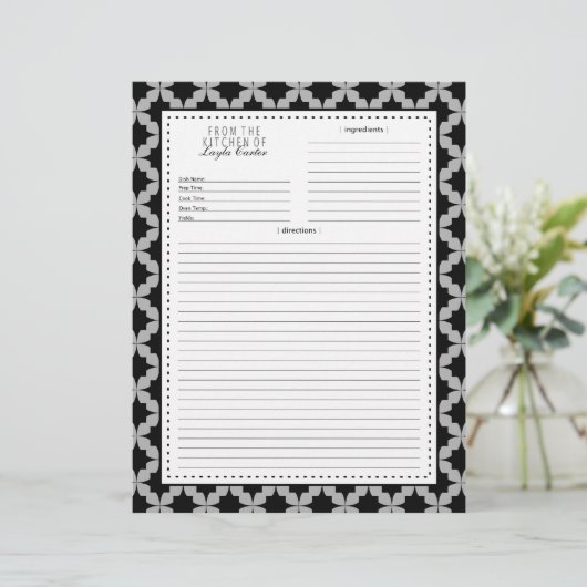 Page Recette de l'étoile noire (Debout devant)