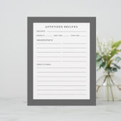 Page Recette | Entrée | Gris simple et blanc (Debout devant)
