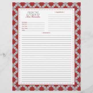 Page Recette étoile rouge