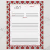 Page Recette étoile rouge (Devant)