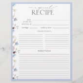 Page Recette Fête des mariées Fleur sauvage bleu D (Dos)