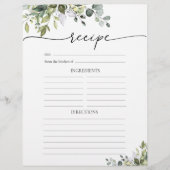 Page Recette florale Eucalyptus vert (Devant)