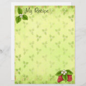 Page Recette fraise (Devant / Derrière)