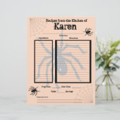 Page Recette Halloween personnalisée (Debout devant)