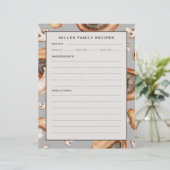 Page Recette | Nom de famille | Motif de champigno (Debout devant)