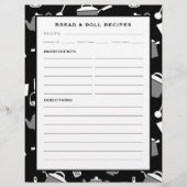 Page Recette Pain & Rouleau | Cuisine noire et bla (Devant)