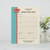 Page Recette personnalisée de tranche de pastèque (Debout devant)