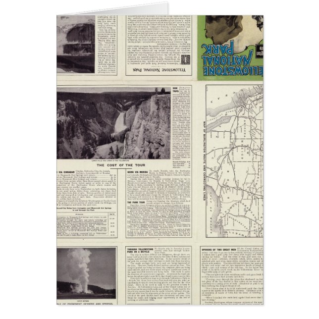 Page texte du parc national Yellowstone 2 (Devant)