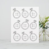 Page Tic Tac Toe Mariage d'activité (Debout devant)