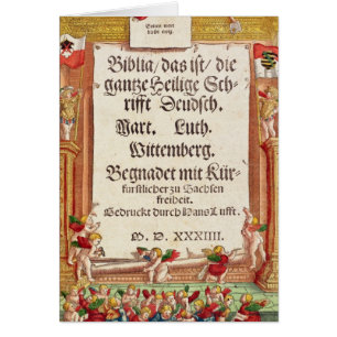 Page titre de la bible de Luther, c.1530
