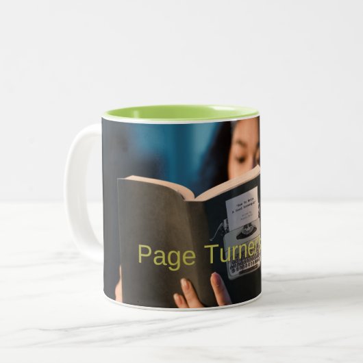 Page Turner's Bliss Mug | Sons livres relaxants (Devant gauche)