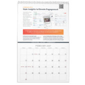 Page unique Calendrier 18 mois, blanc (Feb 2027)