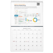 Page unique Calendrier 18 mois, blanc (Mar 2027)