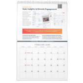 Page unique Calendrier 18 mois, blanc (Feb 2026)