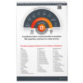 Page unique Calendrier 18 mois, blanc (Protection)