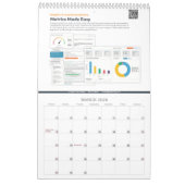 Page unique Calendrier 18 mois, blanc (Mar 2026)