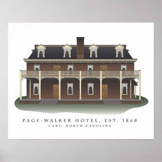 Page-Walker Hotel Architecture Print (Voorkant)