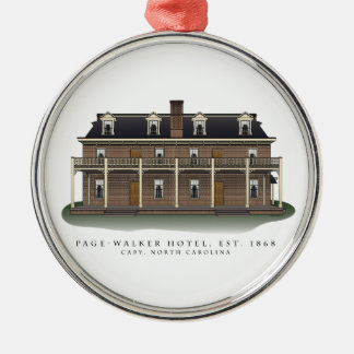 Page-Walker Hotel Cary, NC-herdenkingsornament Metalen Ornament