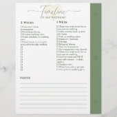 Page wedding planner 4 mois - 1 semaine (Dos)