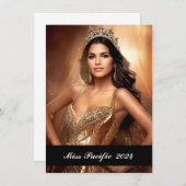 Pageant aangepaste fotokaart notitiekaartje (Voorkant / Achterkant)