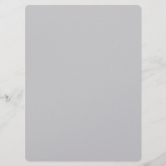 Pageant Awards Bal Programma in Metallic Zilver (Achterkant)