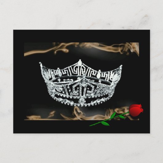 Pageant Crown Briefkaart (Voorkant)