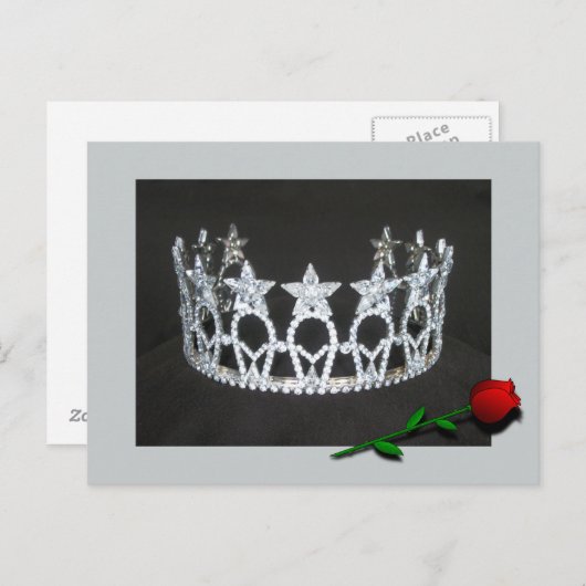 Pageant Crown Briefkaart (Voorkant / Achterkant)