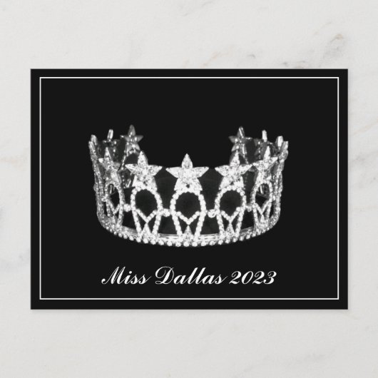 Pageant Crown Briefkaart (Voorkant)