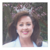 Pageant Crown Custom Photo Cube Kubus (Voorkant)