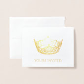 Pageant Crown Folie Note Kaart (Voorkant met envelop)