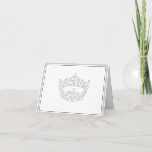 Pageant Crown Note Card (Devant)