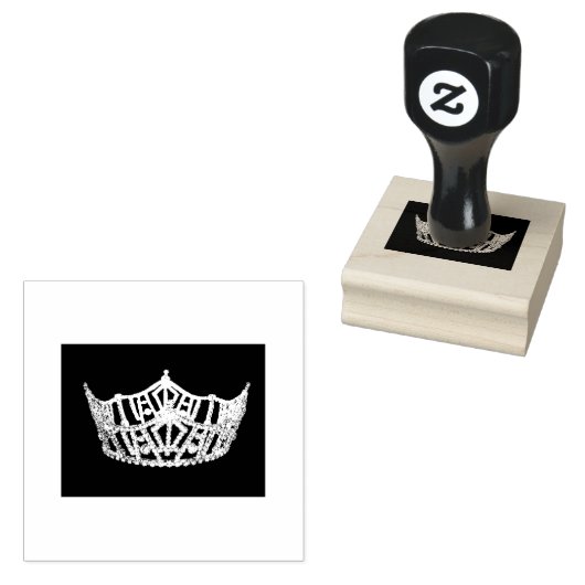 Pageant Crown Stamp Rubberstempel (Gestempeld)