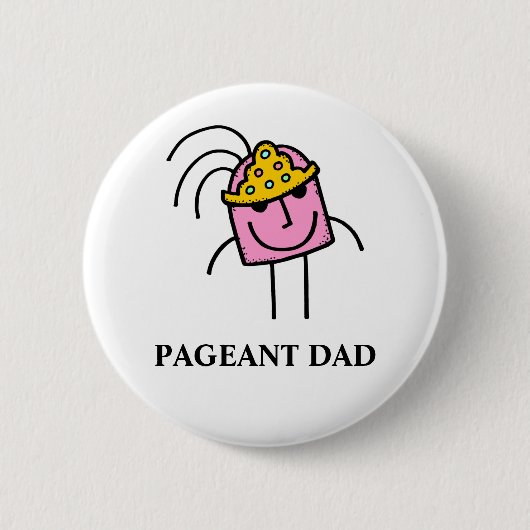 PAGEANT DAD RONDE BUTTON 5,7 CM (Voorkant)