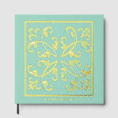 Pageant Echte Folie Scrolls Scrapbook Gastenboek (Voorkant)